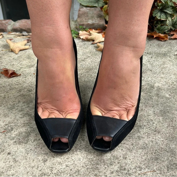 SportMax MaxMara Peep Toe  Heels, size 39 - Picture 10 of 12